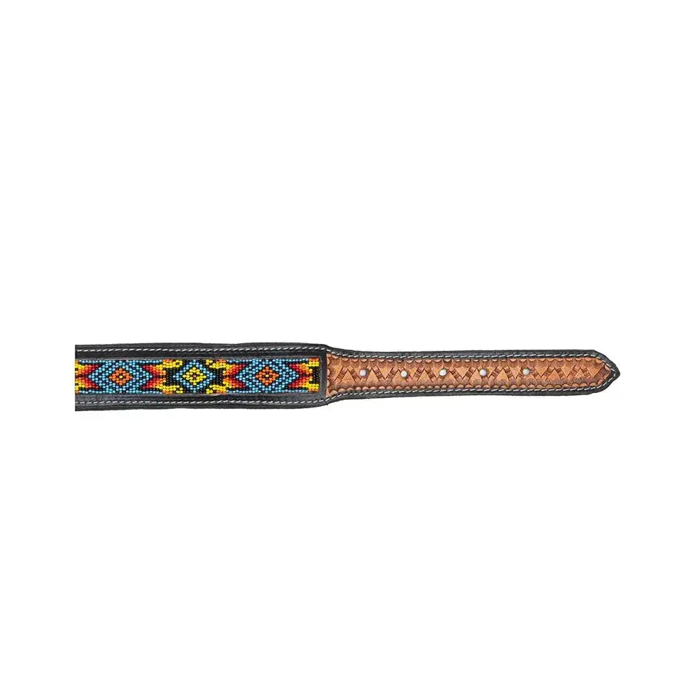 Dodger Trail Artisan Padded Beaded Dog Collar