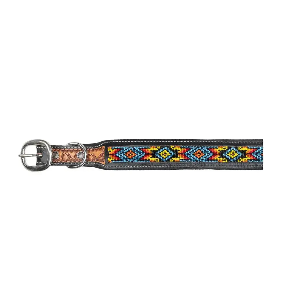 Dodger Trail Artisan Padded Beaded Dog Collar