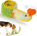 Nocciola No Stuffing EEL Crinkle Squeaky Dog Toys - Durable Tug of War Toys for Small to Large Dogs, Ideal for Engaging Playtime (Yellow)