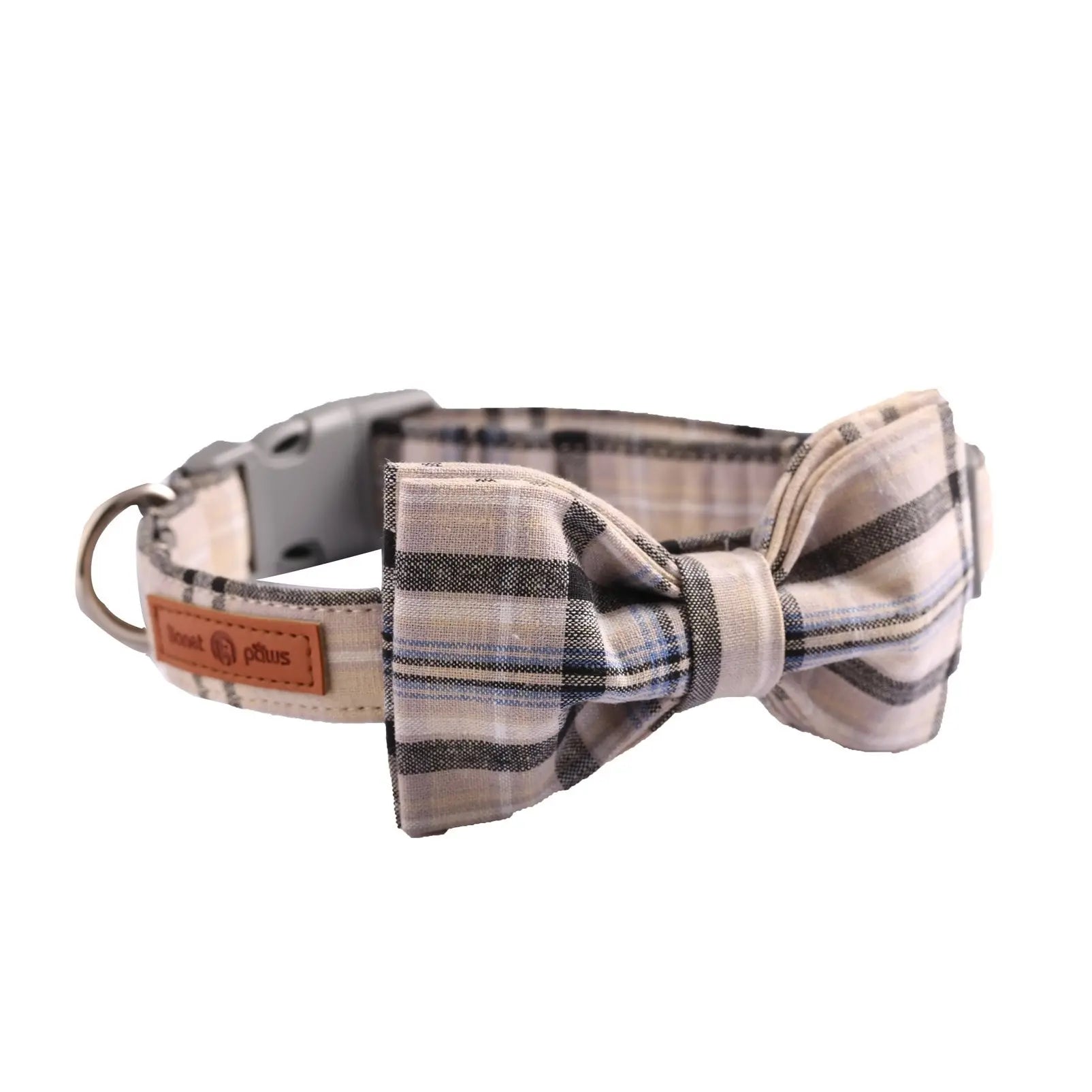 LIONET PAWS Polka Dot Dog Collar with Bowtie - Durable, Adjustable, and Comfortable for Small to Large Dogs and Cats (Summer Vibes)