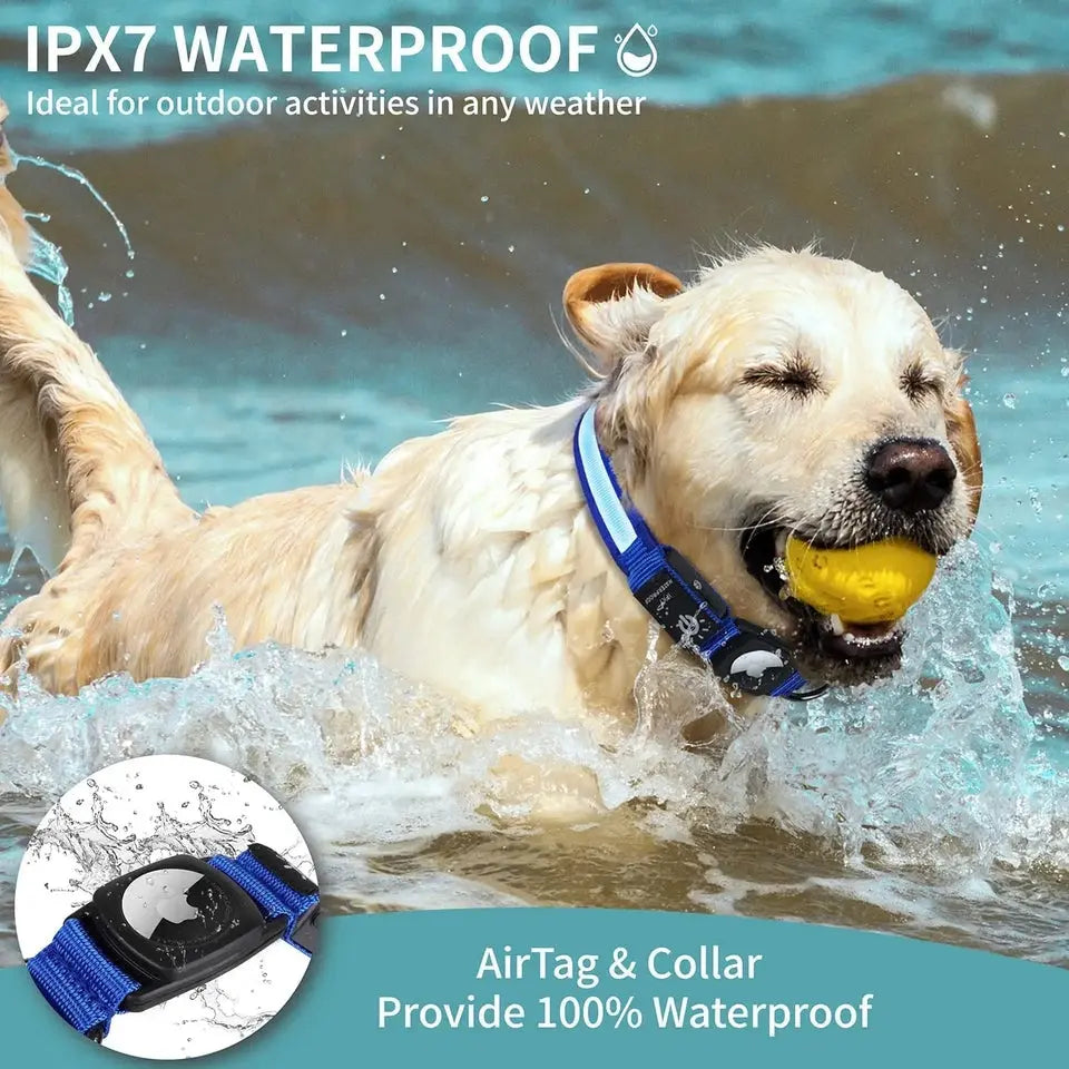 Premium Dog Collars Compatible with Apple AirTag Trackers