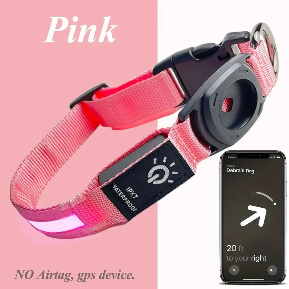 Premium Dog Collars Compatible with Apple AirTag Trackers