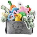 24-Pack Puppy Chew Toy Set with Storage Bin - Interactive Teething, Rope, and Squeaky Toys for Small and Medium Breeds