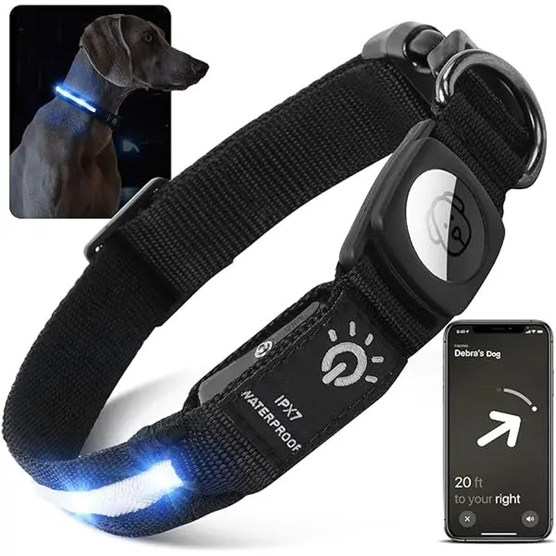 Premium Dog Collars Compatible with Apple AirTag Trackers