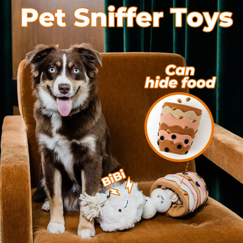 Boba Time Interactive Snuffle Toy for Dogs - Engaging Sniffing Feeding Toy for Training and Stress Relief