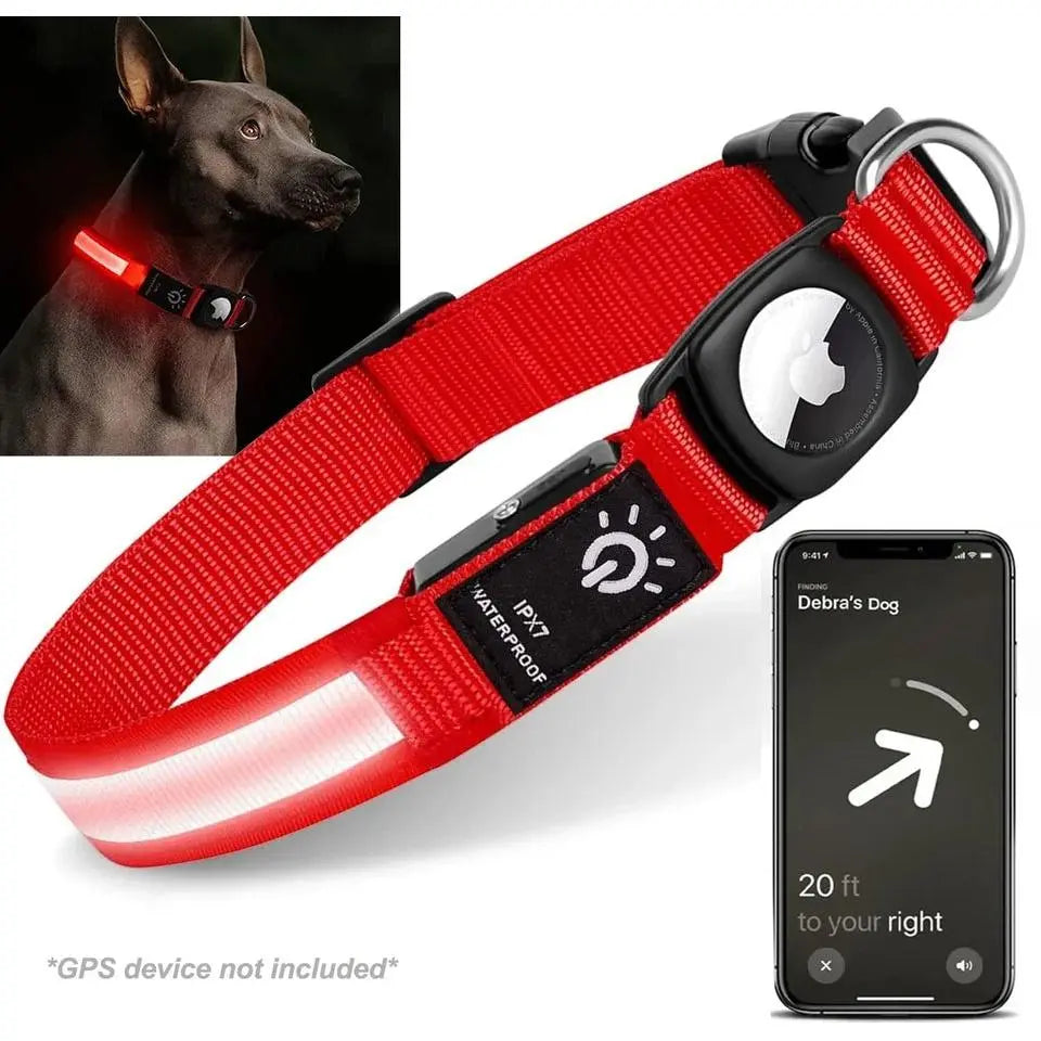 Premium Dog Collars Compatible with Apple AirTag Trackers