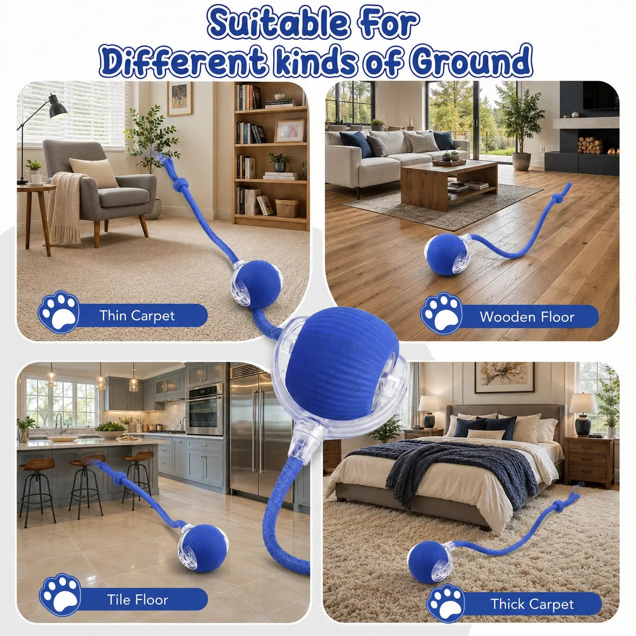 Motion-Activated Interactive Cat Balls for Indoor Play - Engaging Agility Toys for Solo and Hunting Enrichment