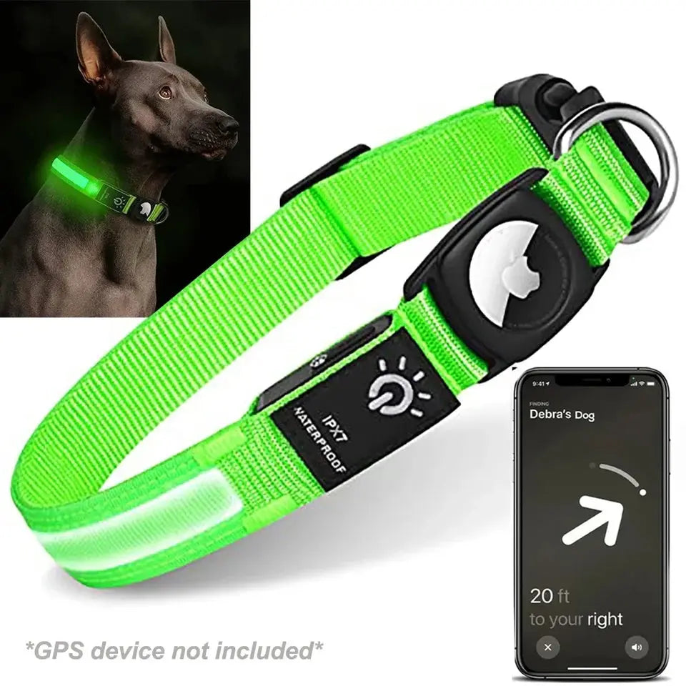 Premium Dog Collars Compatible with Apple AirTag Trackers