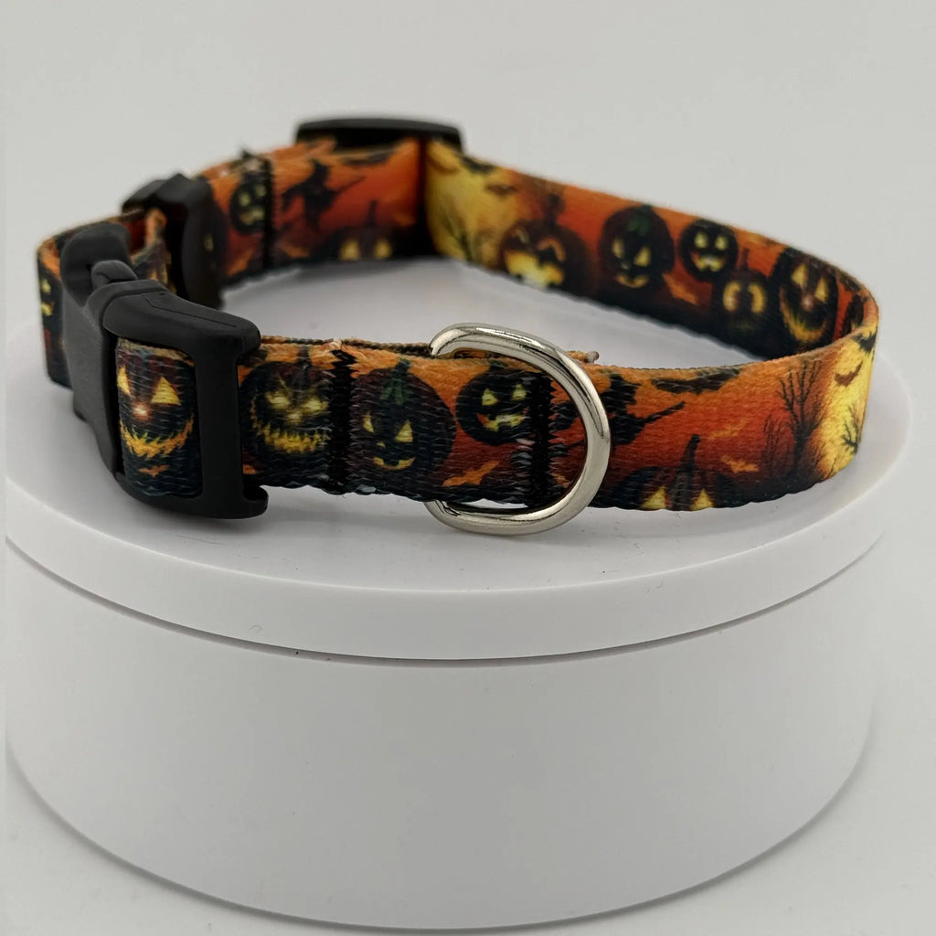 Halloween-Themed Dog Collar, Eerie Pet Accessory