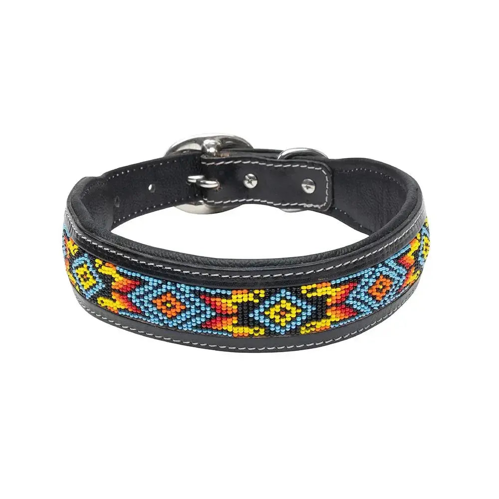 Dodger Trail Artisan Padded Beaded Dog Collar