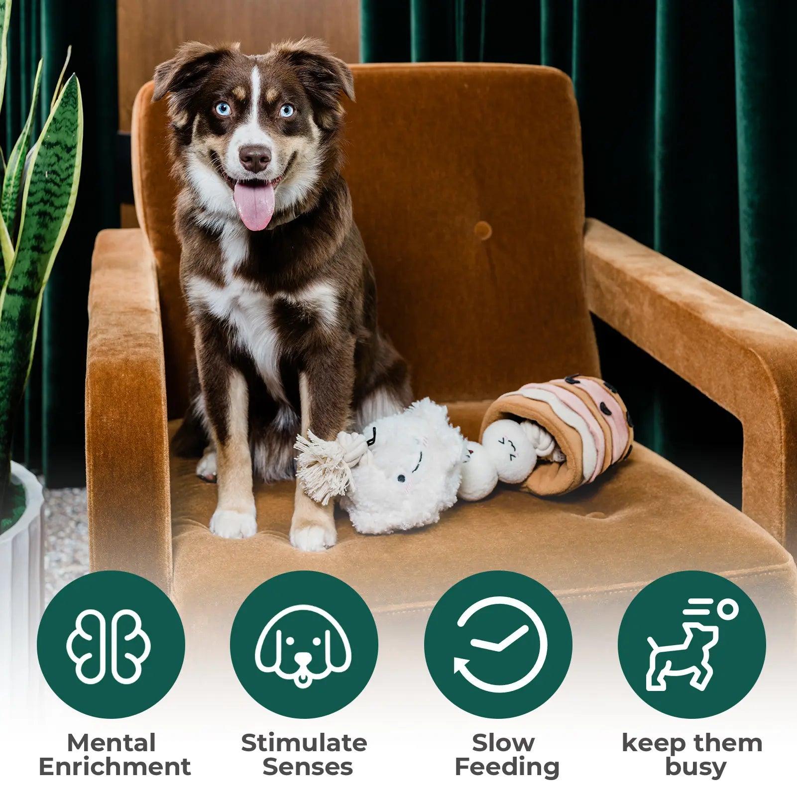 Boba Time Interactive Snuffle Toy for Dogs - Engaging Sniffing Feeding Toy for Training and Stress Relief