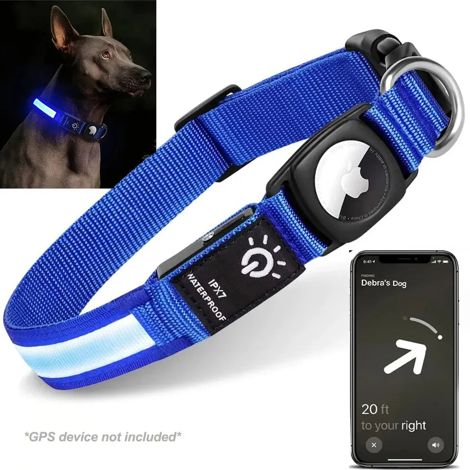 Premium Dog Collars Compatible with Apple AirTag Trackers