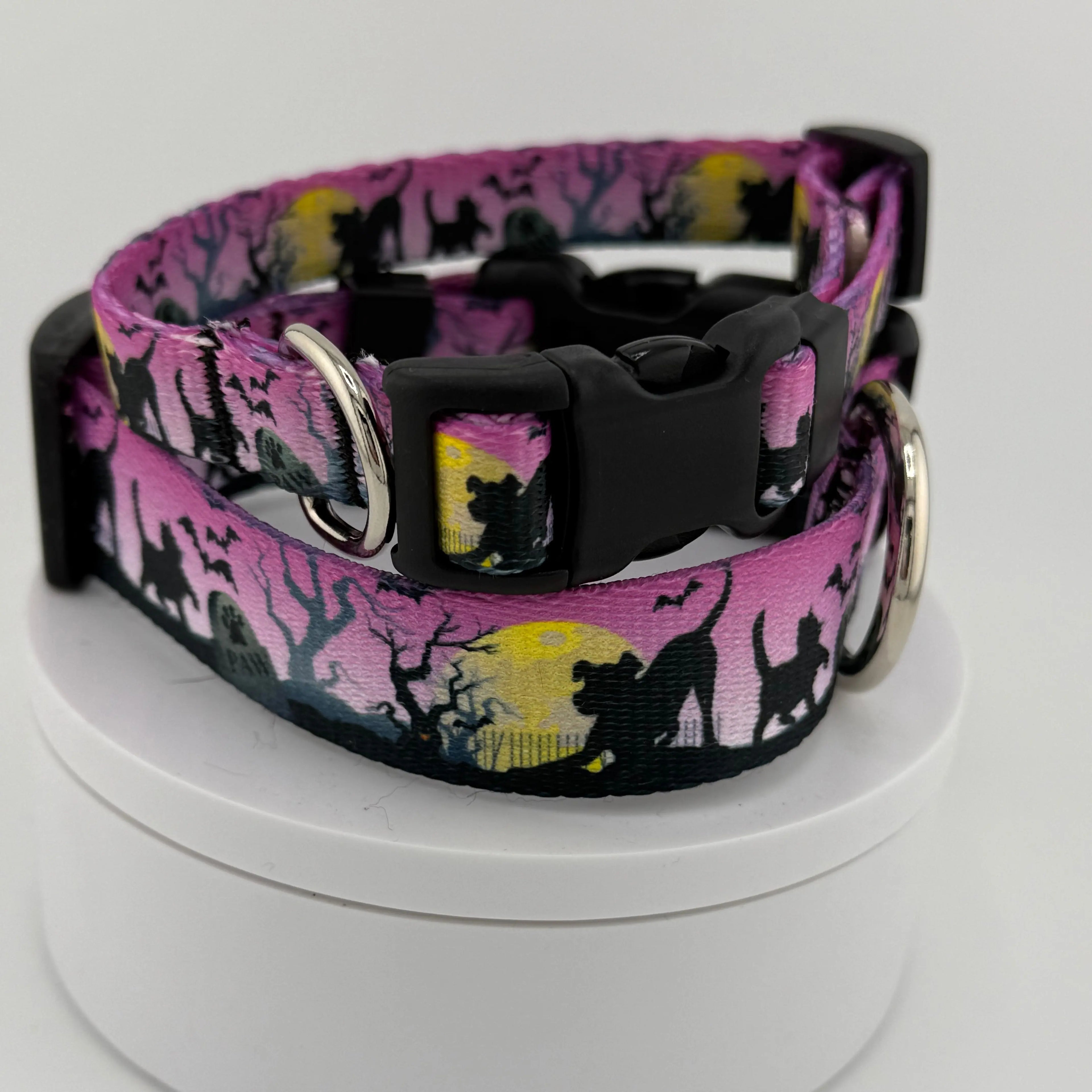 Halloween-Themed Dog Collar, Eerie Pet Accessory